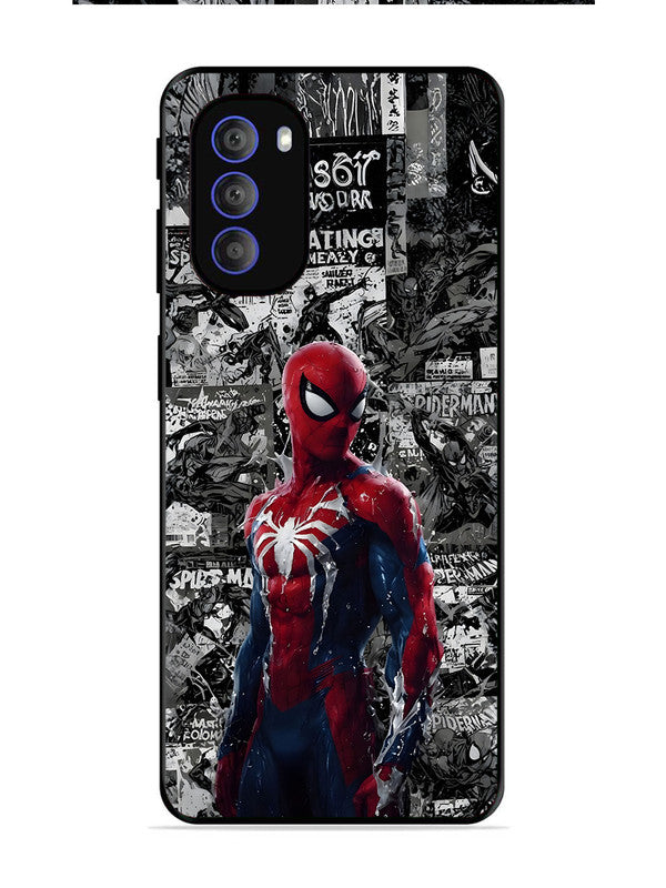 Motorola Moto G51 5G Spiderman Highlighted on News Paper