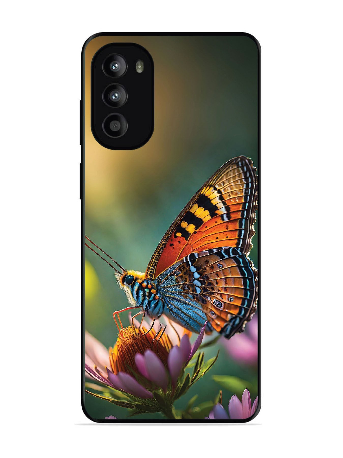 Motorola Moto G62 5G Golden Hour Monarch Butterfly