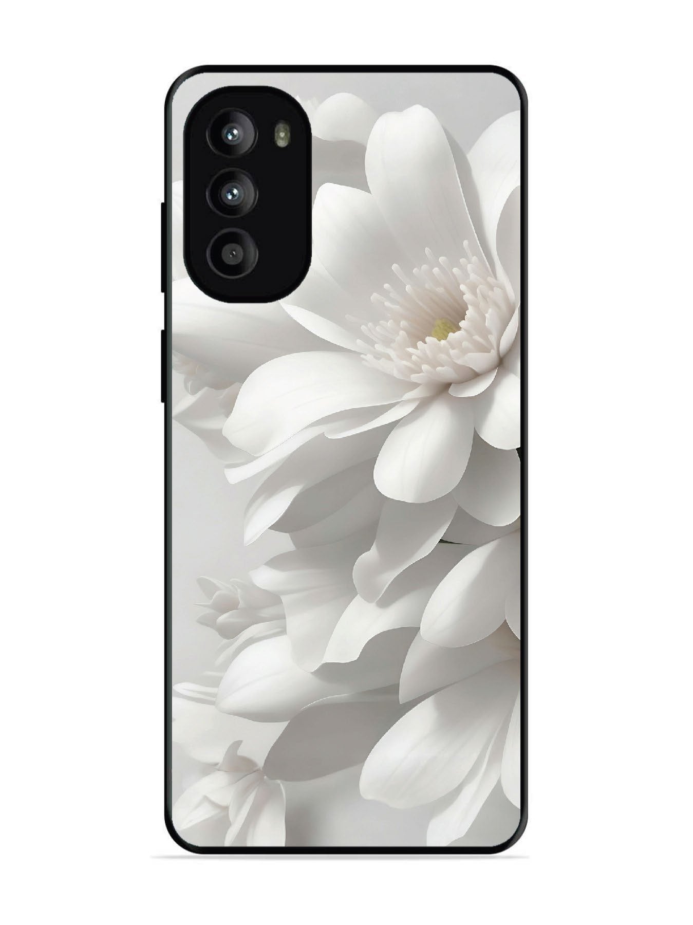 Motorola Moto G62 5G Soft Focus Purity white Flower