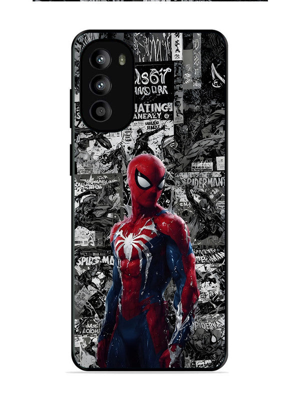Motorola Moto G62 5G Spiderman Highlighted on News Paper