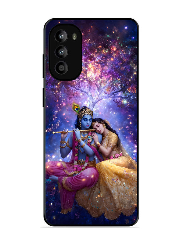 Motorola Moto G62 5G | 2D Metal | Radha Krishna Enjoying Flute | MO-G62-459