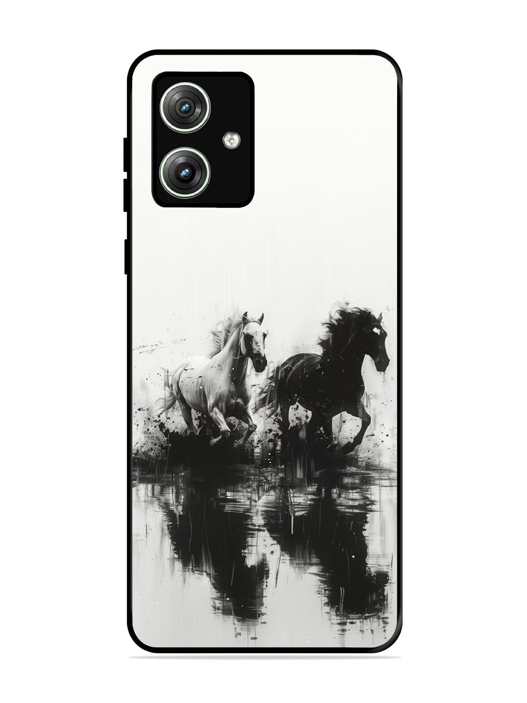 Motorola Moto G64 5g Black & White Horse