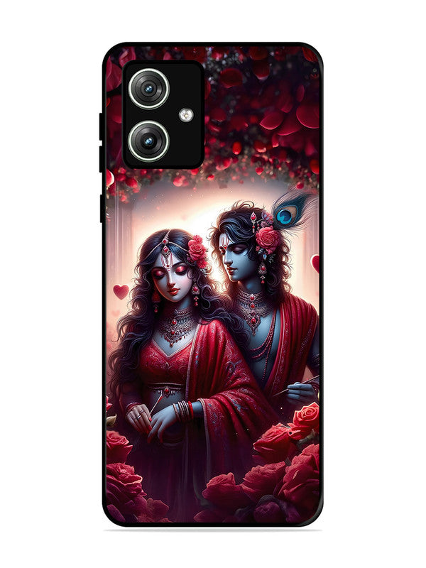 Motorola Moto G64 5G | 2D Metal | Couples in Red theme like Radha Krishna | MO-G64-458