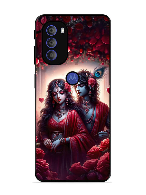 Motorola Moto G71 5G | 2D Metal | Couples in Red theme like Radha Krishna | MO-G71-458