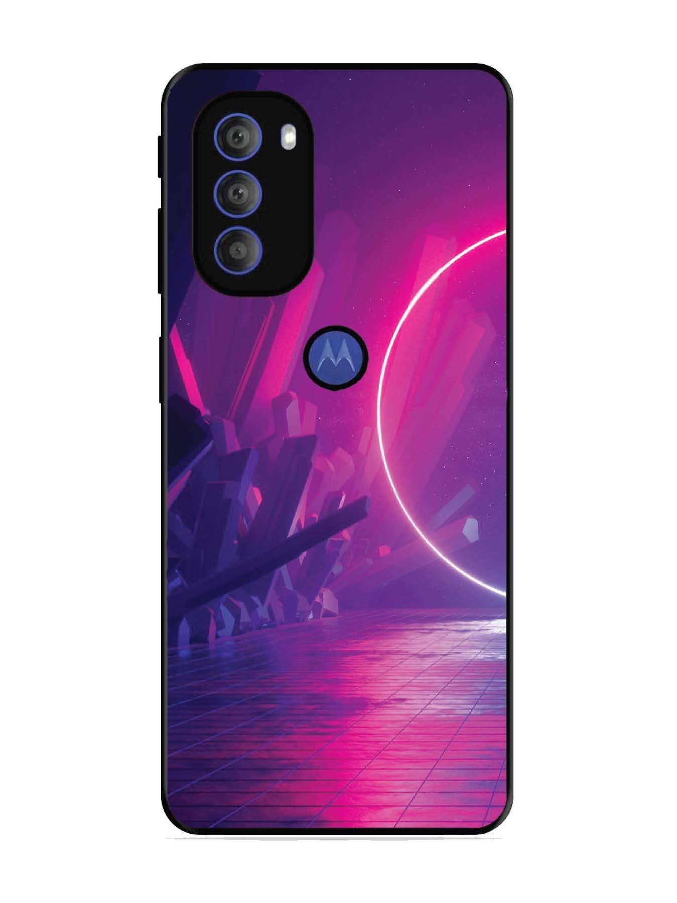 Motorola Moto G71 5G abstract with Neon Light