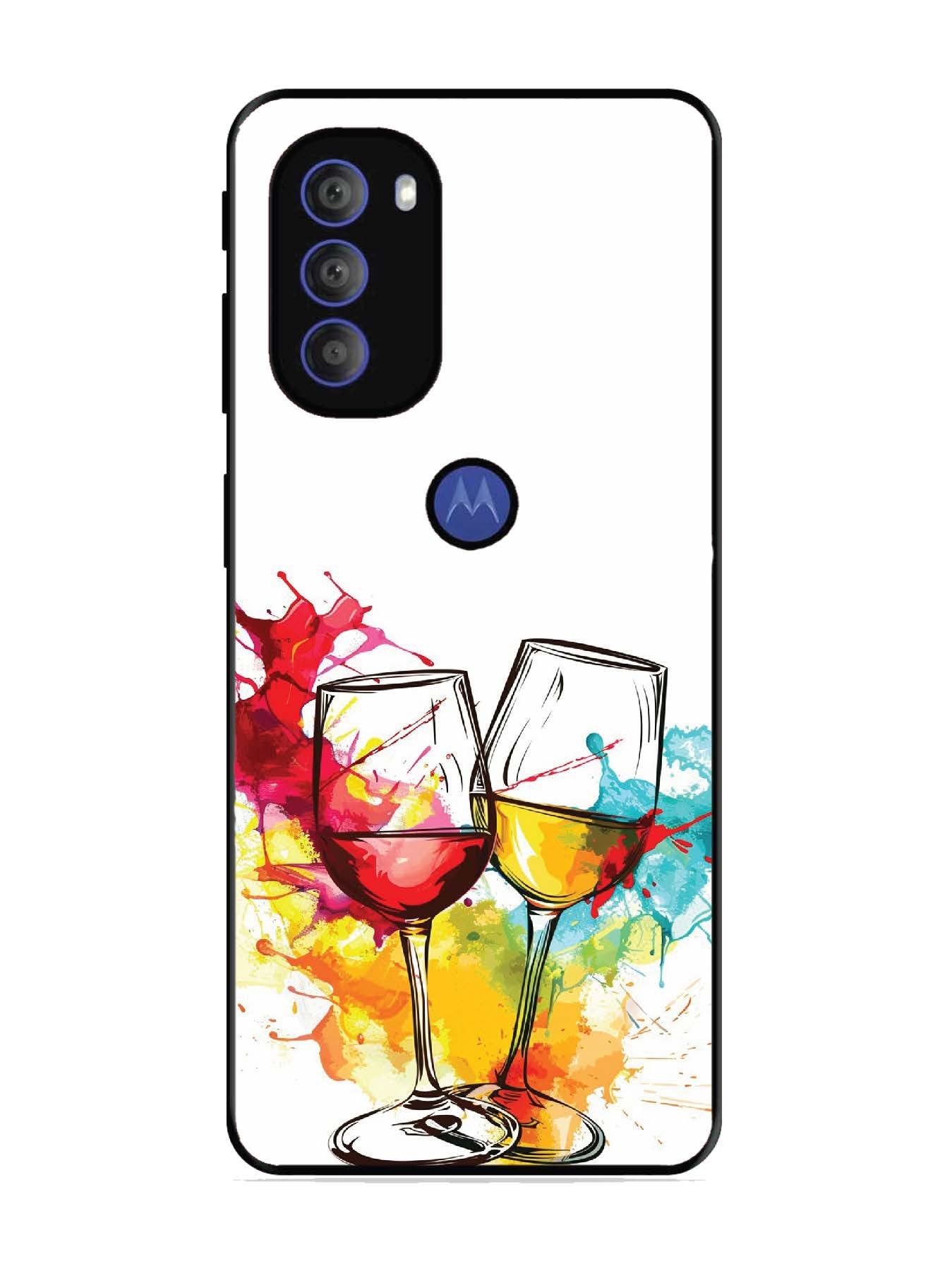 Motorola Moto G71 5G Colorful wine glasses