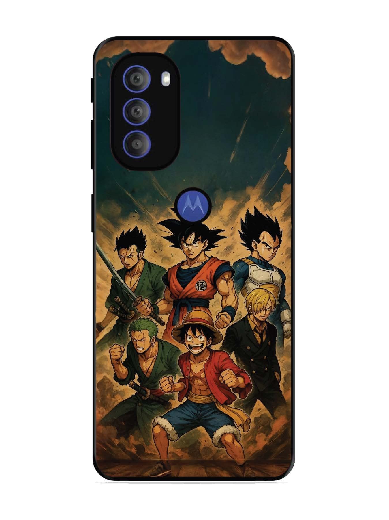 Motorola Moto G71 5G OnePiece n Dragon Ball Z in one team