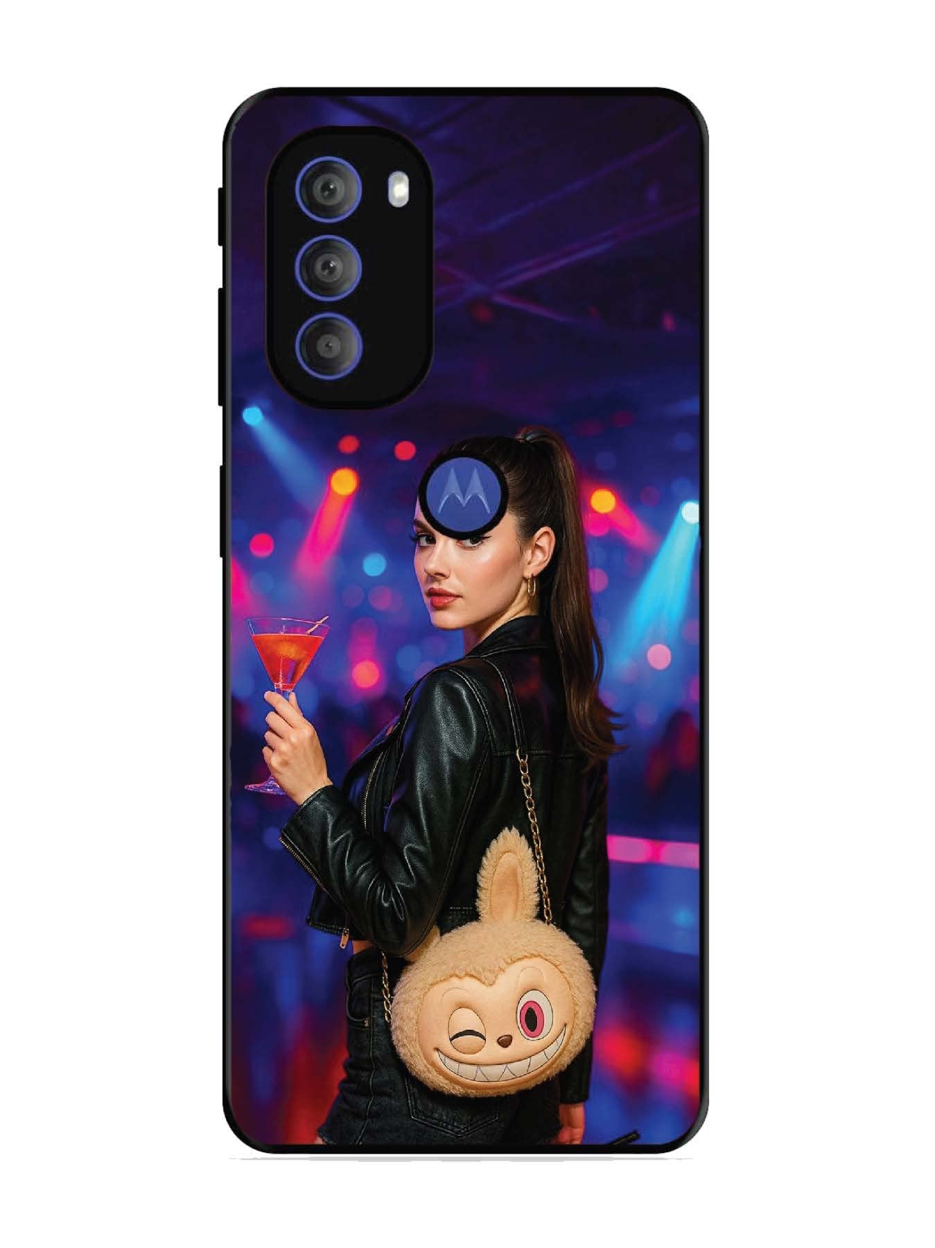 Motorola Moto G71 5G Girl with Labubu Purs