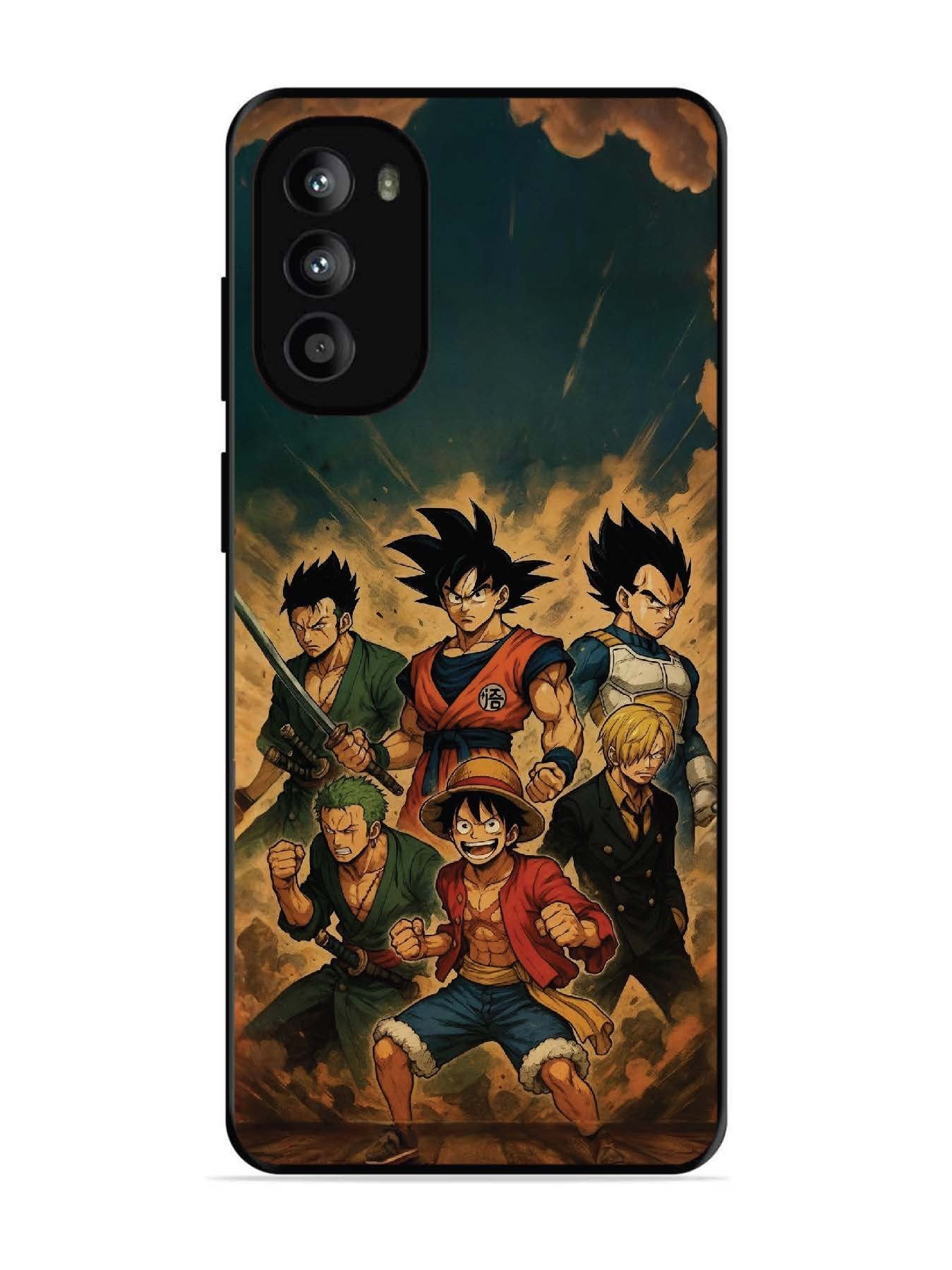Motorola Moto G82 OnePiece n Dragon Ball Z in one team