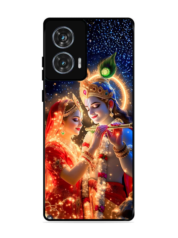 Motorola Moto G85 | 2D Metal | Radha Krishna posing with flute | MO-G85-462