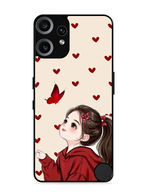 Nothing CMF Phone 2 Pro Beautiful girl with red butterfly