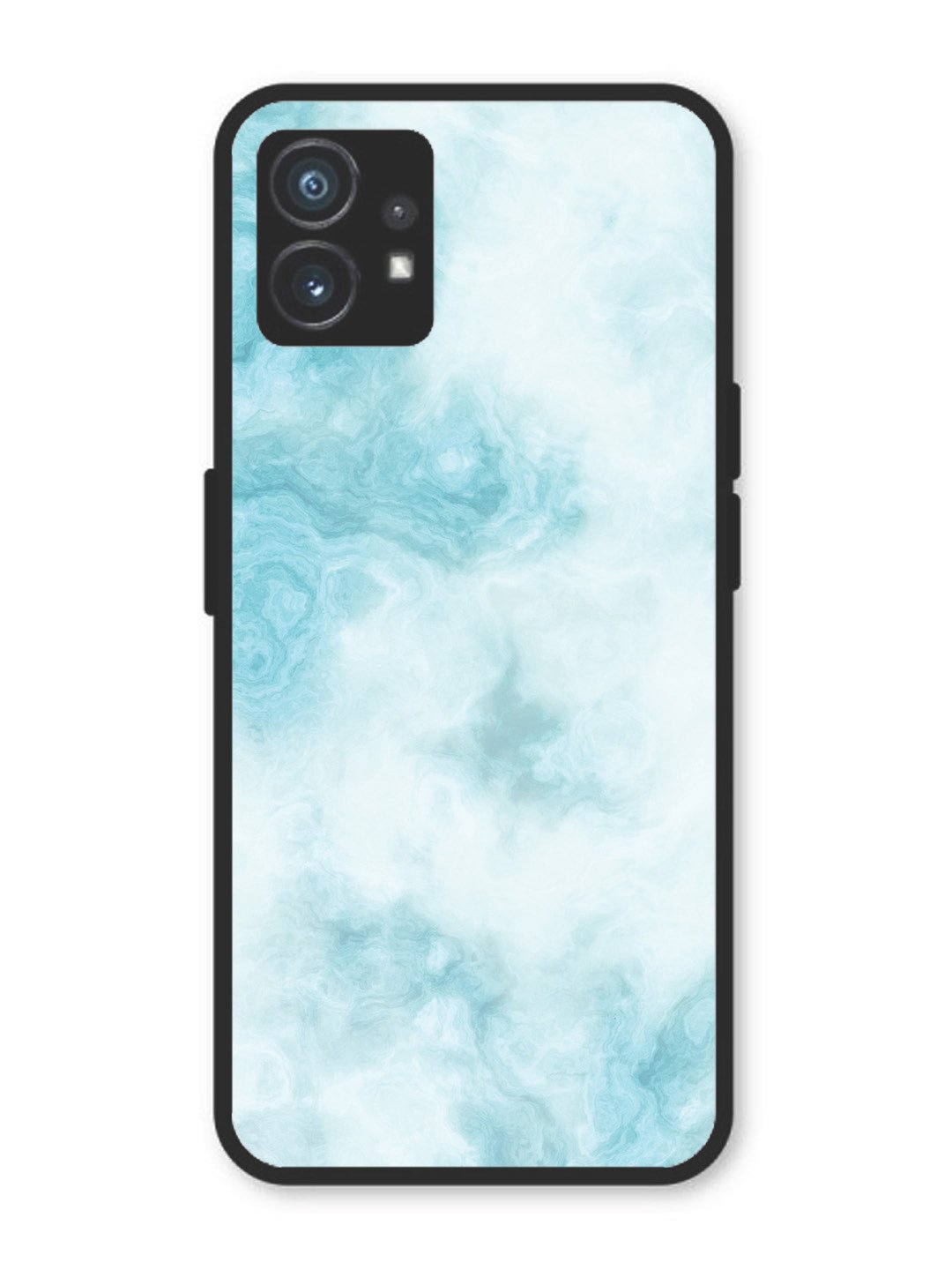 Nothing Phone 1 Light Blue with White Ocean Marble