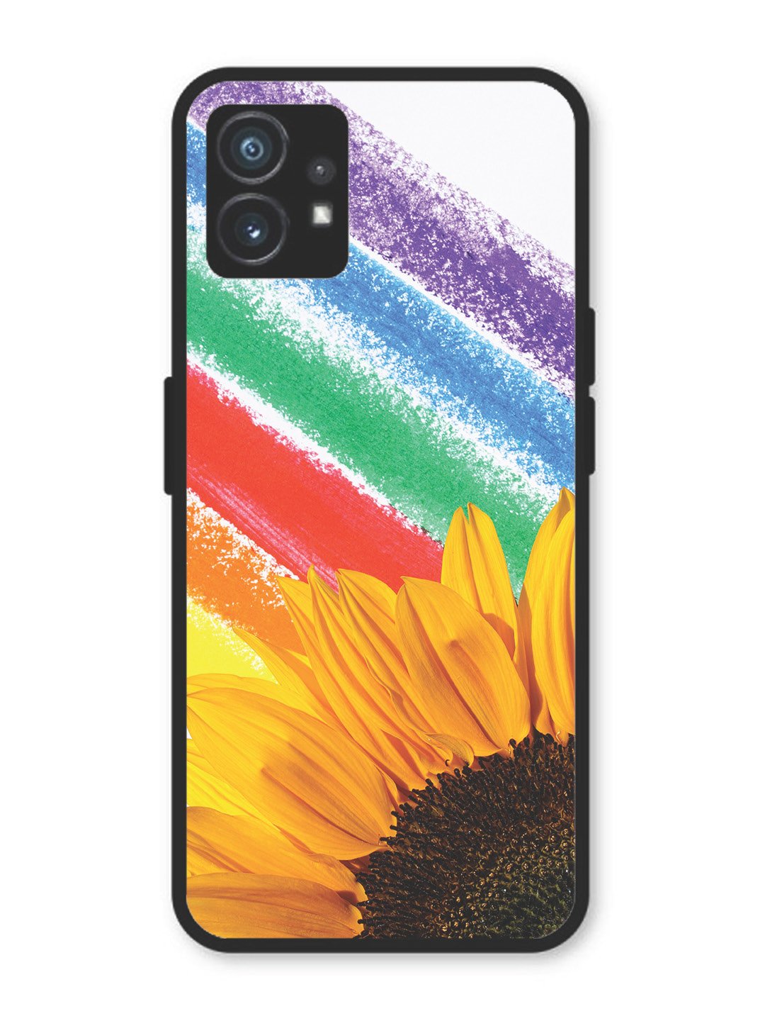 Nothing Phone 1 Sunflower on Colourful Lines