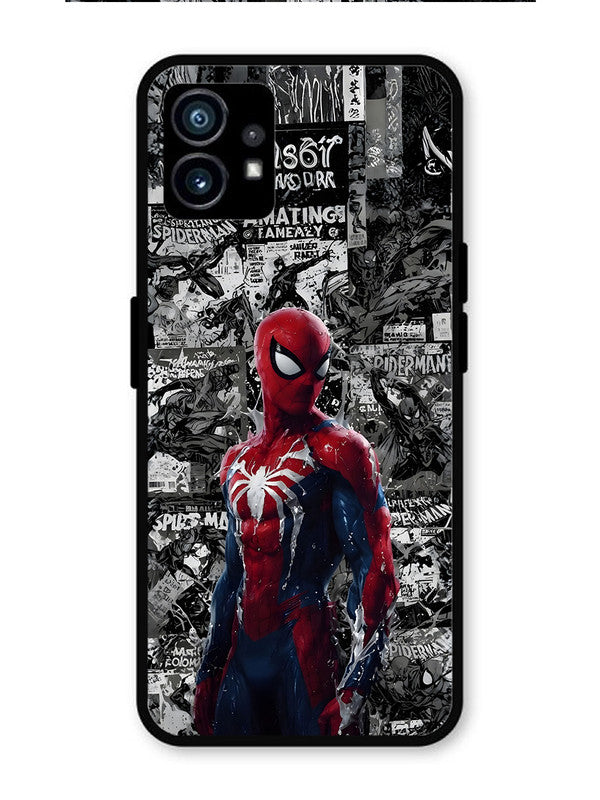 Nothing Phone 1 Spiderman Highlighted on News Paper