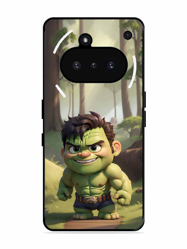 Nothing Phone 3A cute baby hulk