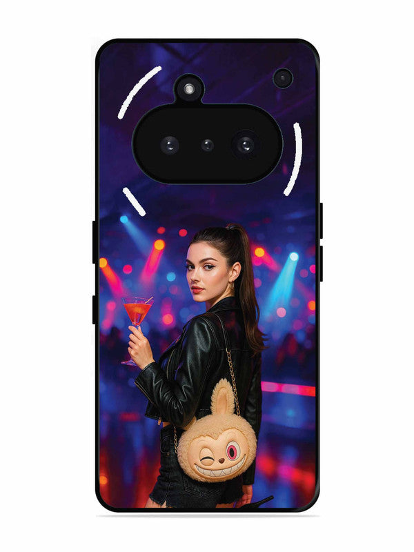 Nothing Phone 3A Girl with Labubu Purs