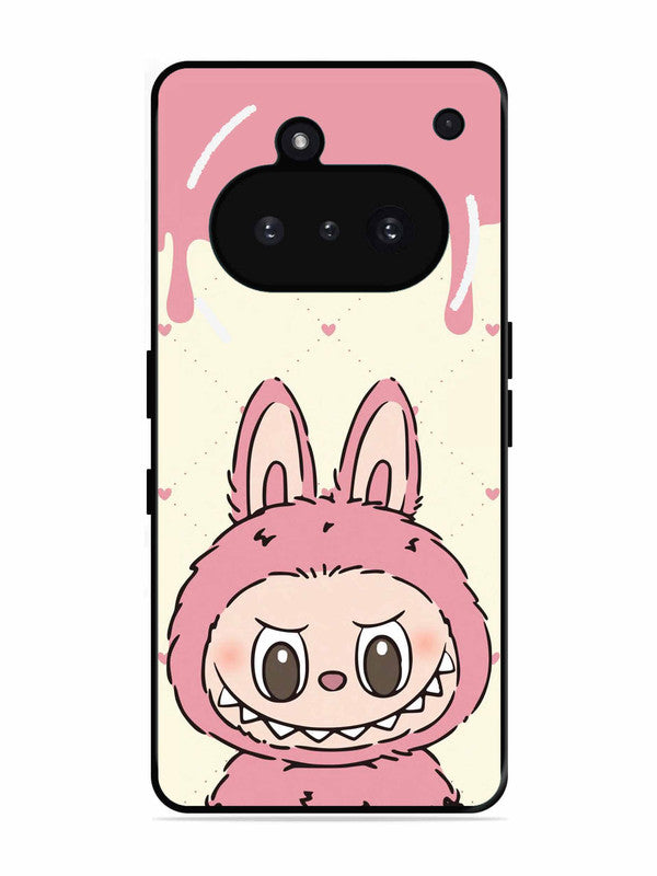Nothing Phone 3A Labubu Closeup Pink