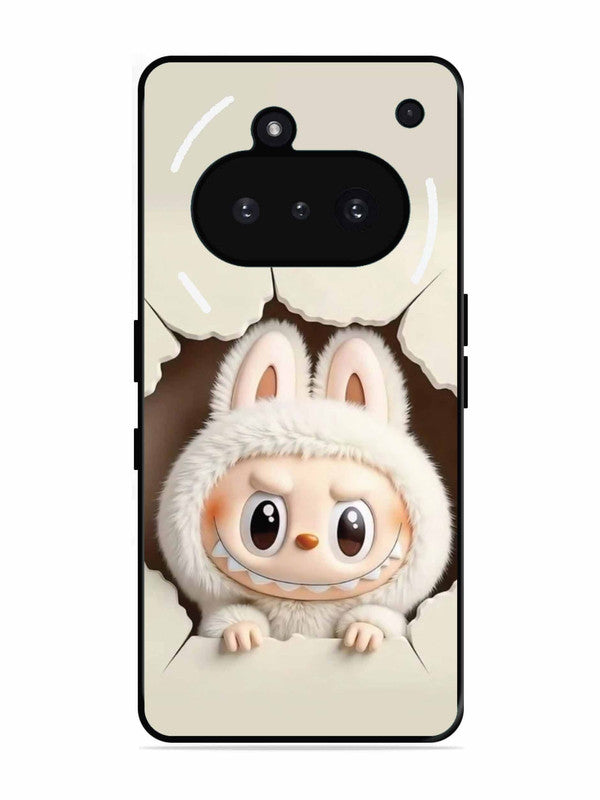 Nothing Phone 3A Labubu from Cracked Wall