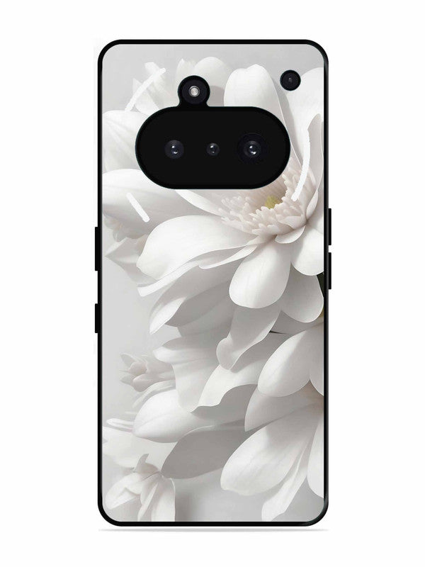 Nothing Phone 3A Soft Focus Purity white Flower