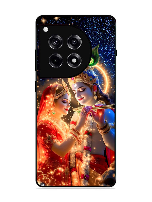 OnePlus 12R | 2D Metal | Radha Krishna posing with flute | ON-12R-462