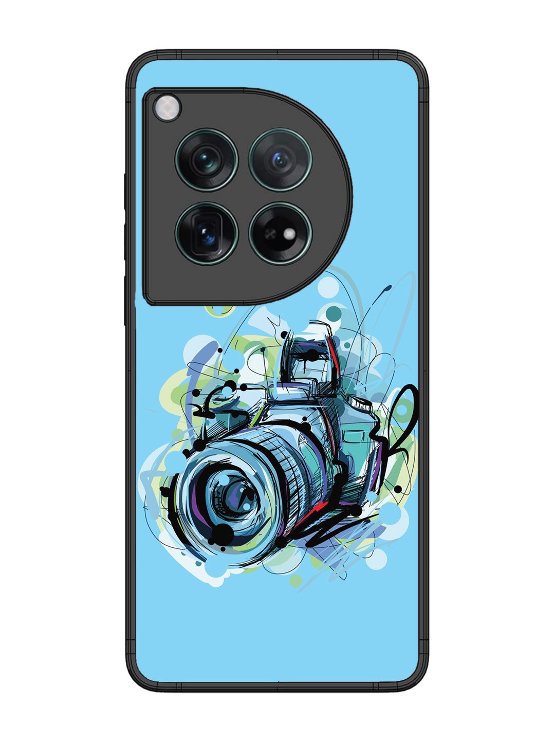 OnePlus 12 Camera Blue Background