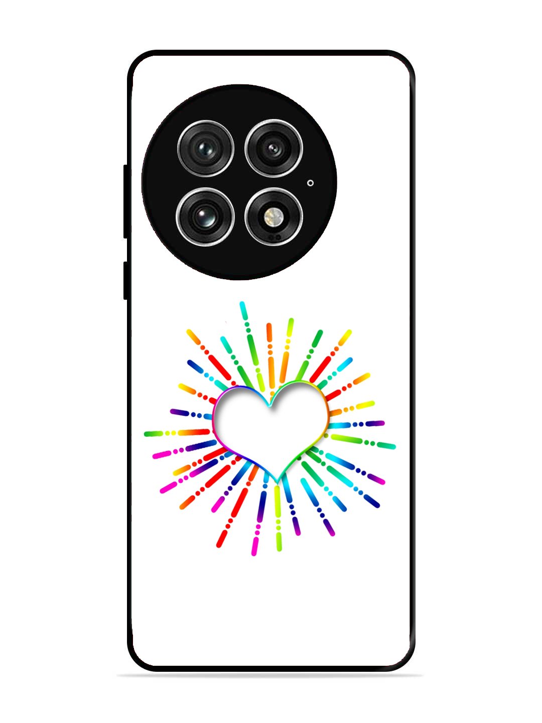OnePlus 13 Colourful Heart on Black