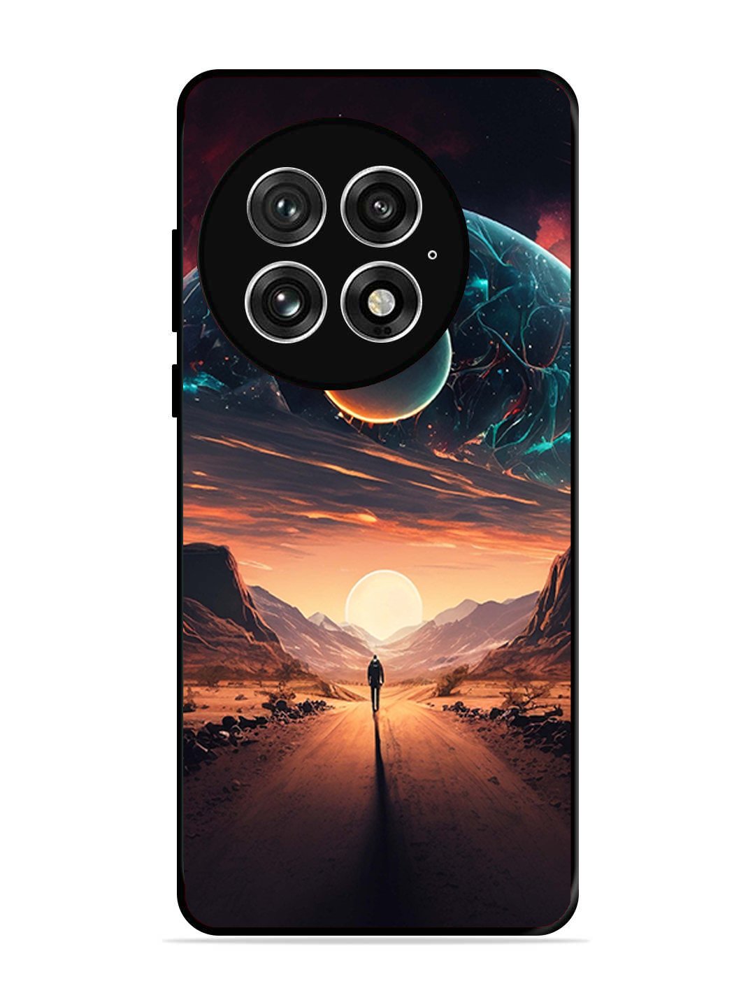 OnePlus 13 Sunset with space scene
