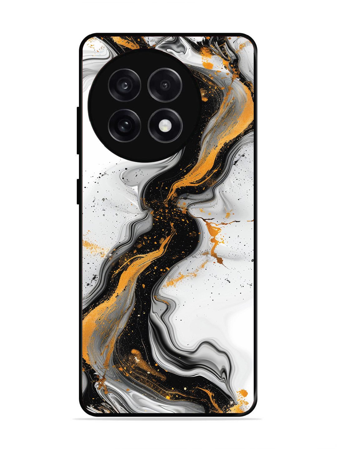 OnePlus 13R Black And Golden Marble Essence