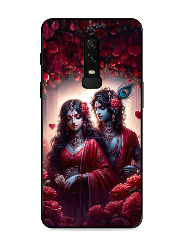 OnePlus 6 | 2D Metal | Couples in Red theme like Radha Krishna | ON-6-458