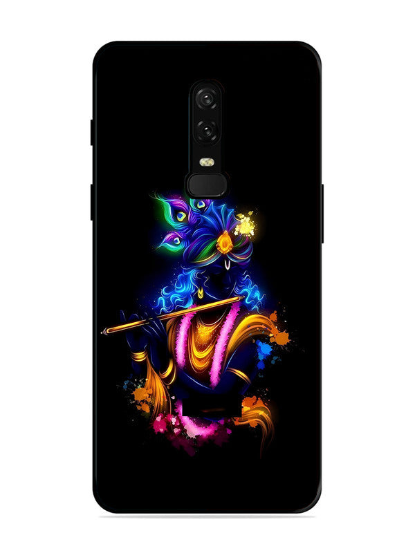 OnePlus 6 | 2D Metal | Krishna Playing Flute | ON-6-460