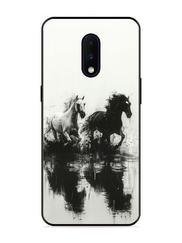 OnePlus 6T Black & White Horse