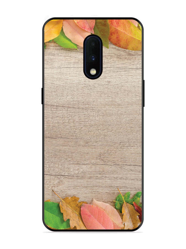 OnePlus 6T Autumn Leafs On Wooden Table