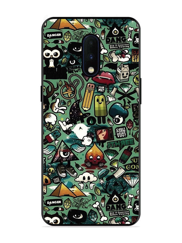 OnePlus 6T Pop Art Doodle Graffiti Collage