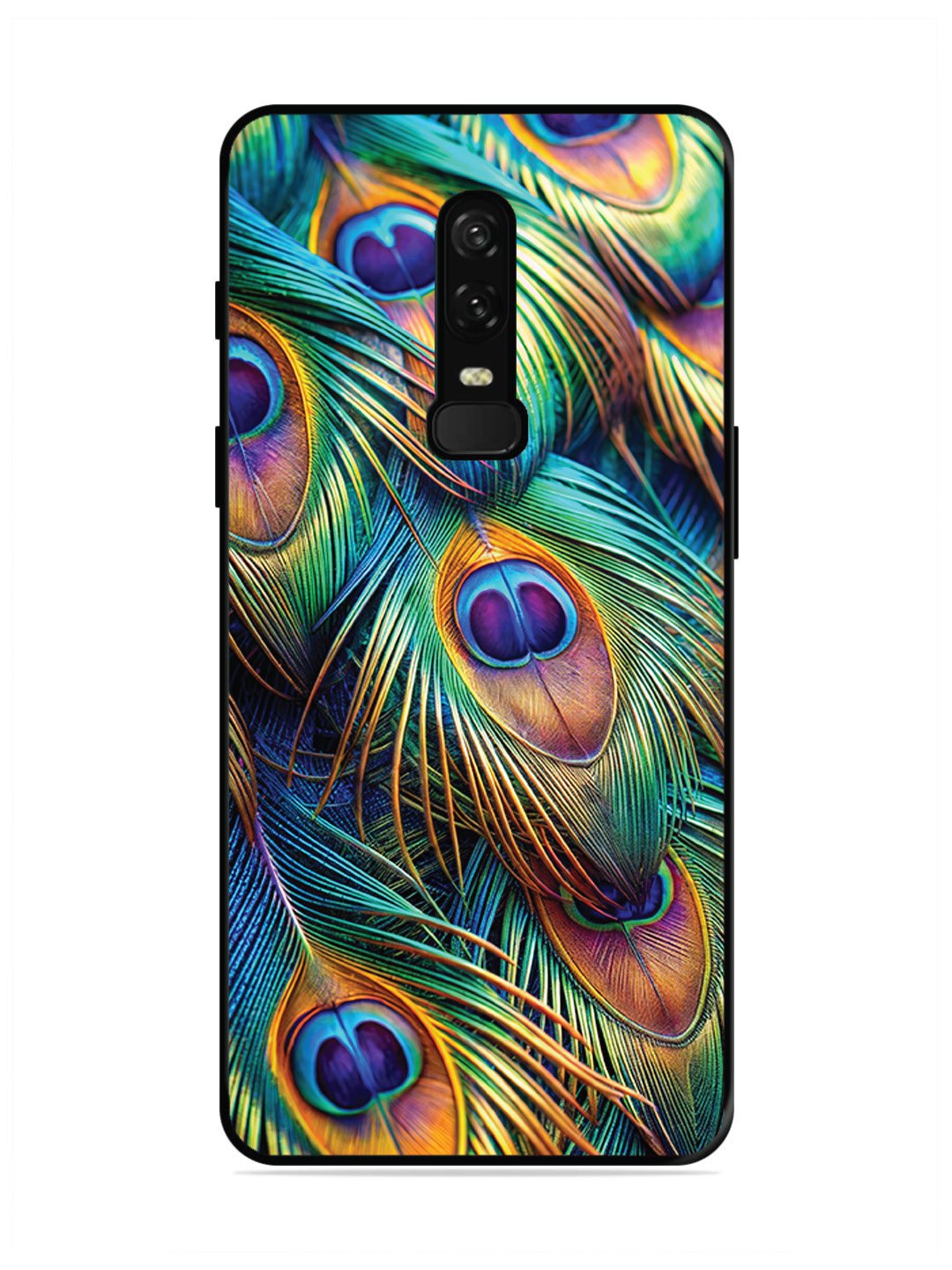 OnePlus 6 peacock feather