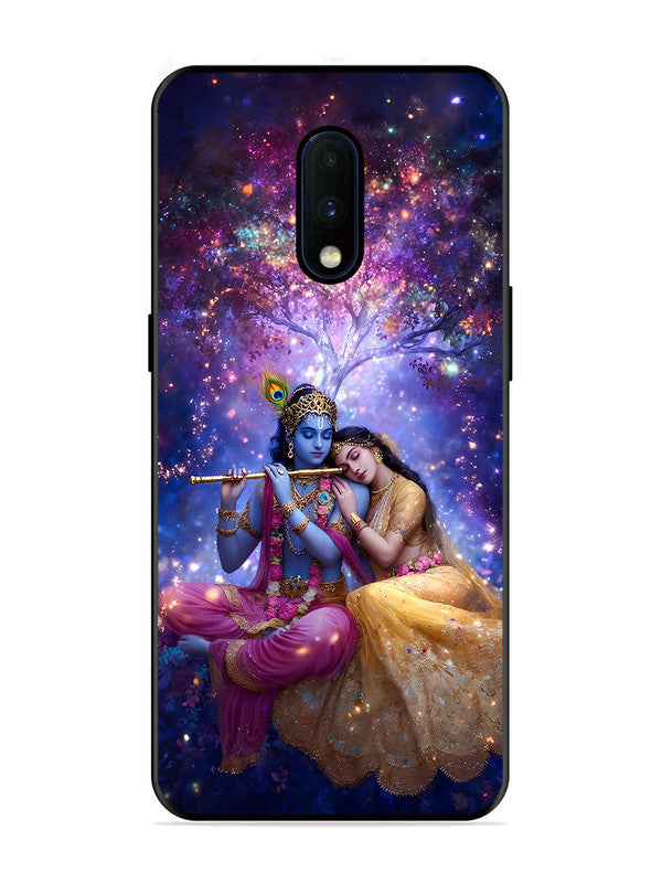 OnePlus 7 | 2D Metal | Radha Krishna Enjoying Flute | ON-7-459