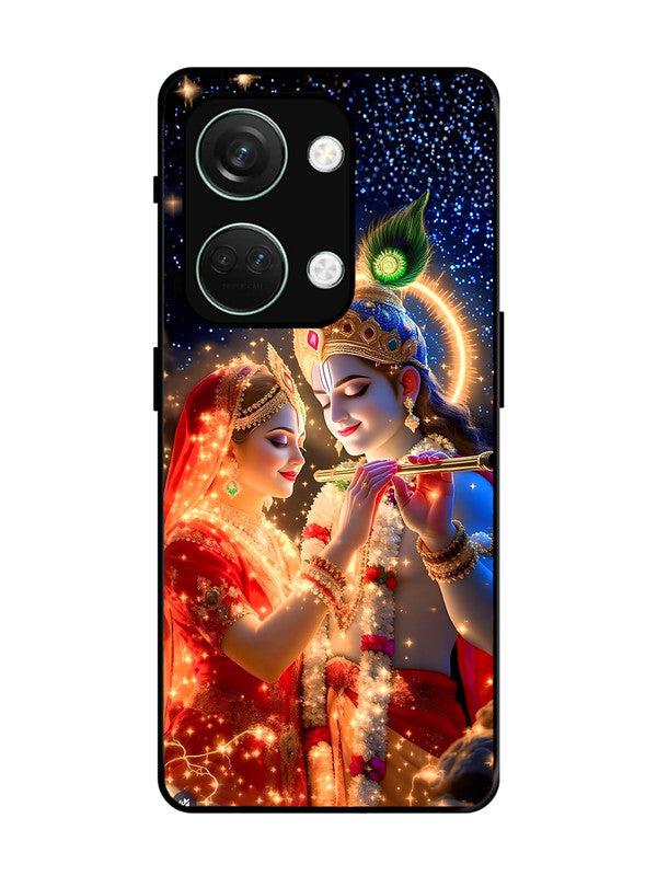 OnePlus Nord 3 | 2D Metal | Radha Krishna posing with flute | ON-N3-462