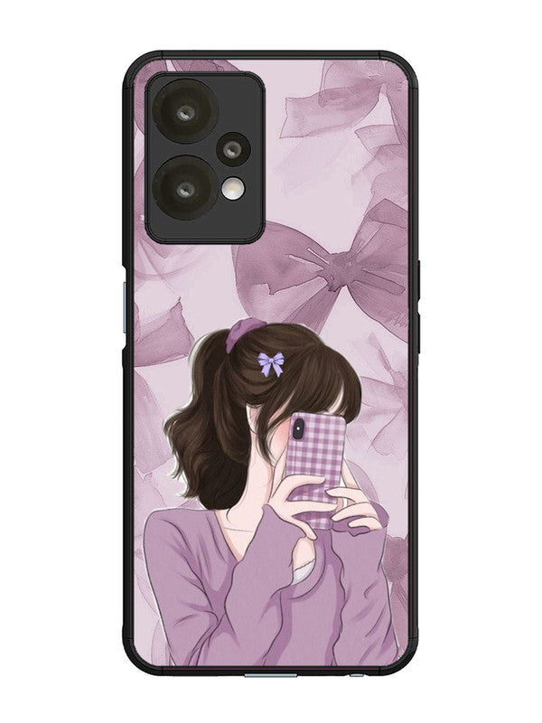 OnePlus Nord CE 2 lite 5G Pinky Girl taking selfie