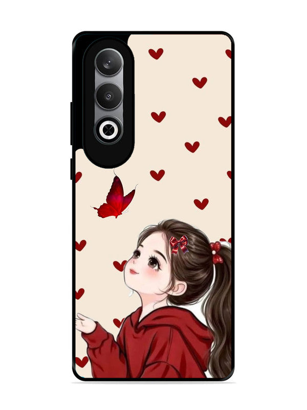 OnePlus Nord CE 4 Beautiful girl with red butterfly