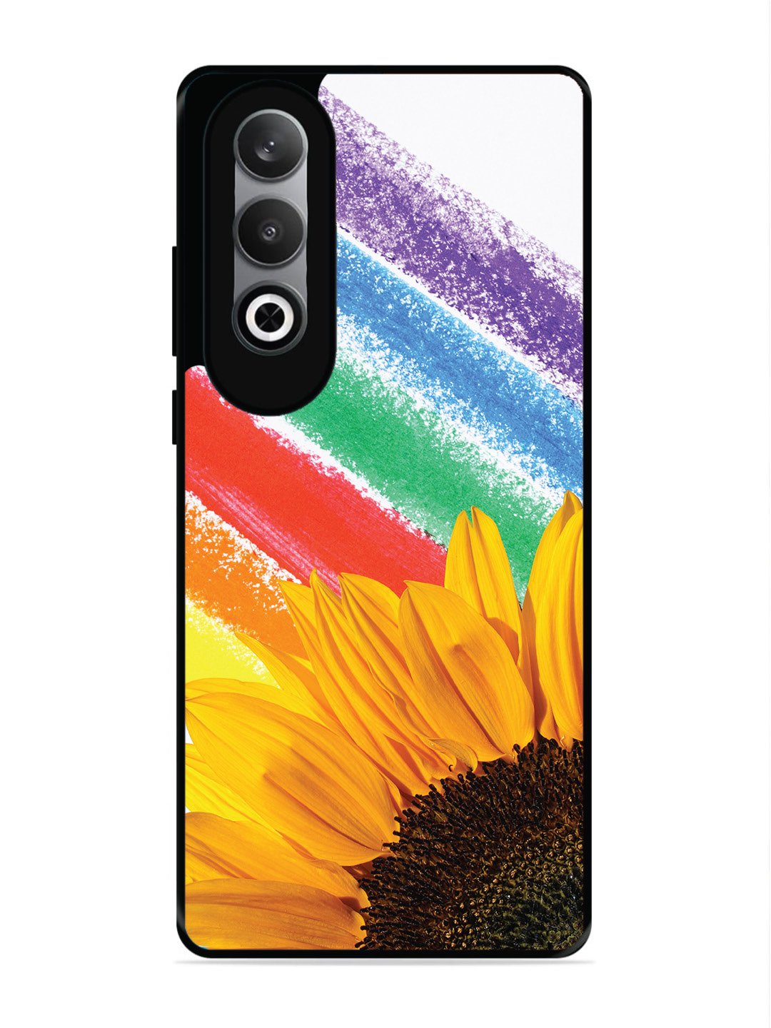 OnePlus Nord CE 4 Sunflower on Colourful Lines
