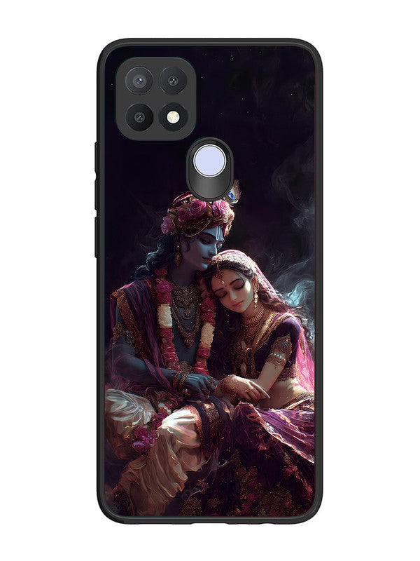 Oppo A15 | 2D Metal | Radha Krishna Together | OP-A15-457