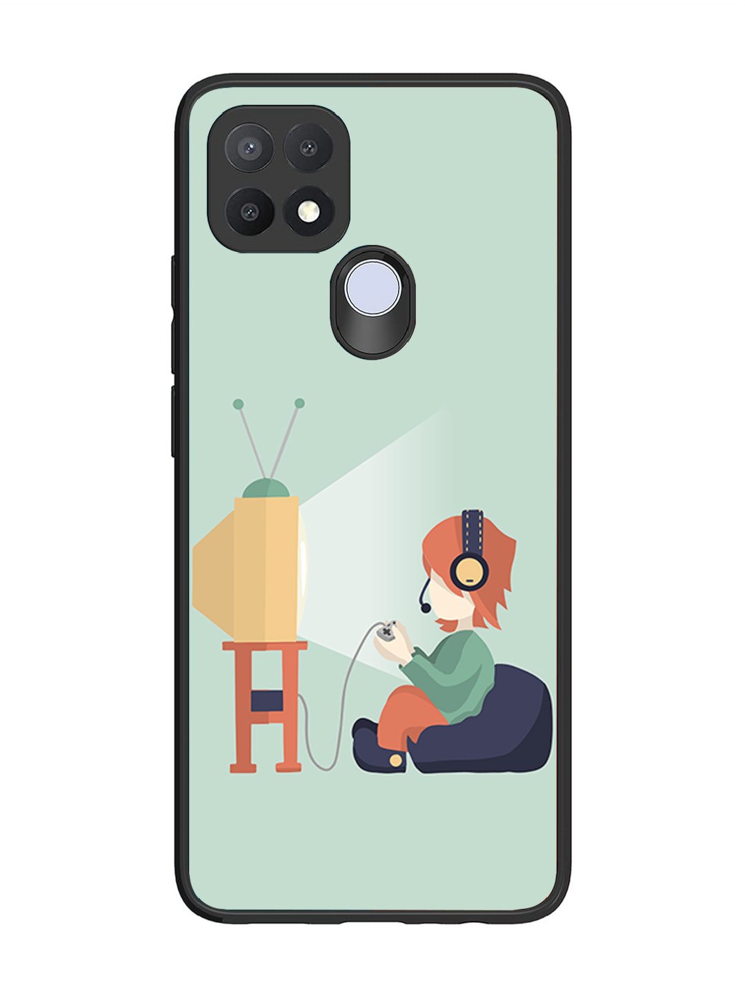Oppo A15 Kid Playing Game