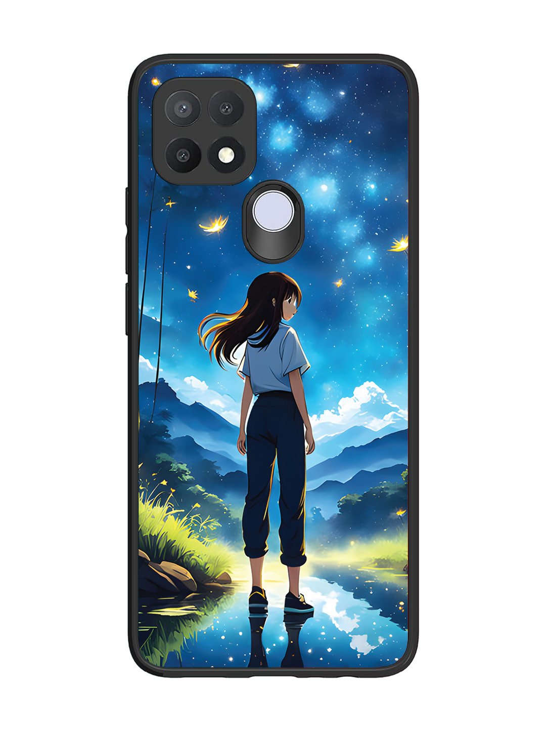 Oppo A15 Girl In Beautiful Forest