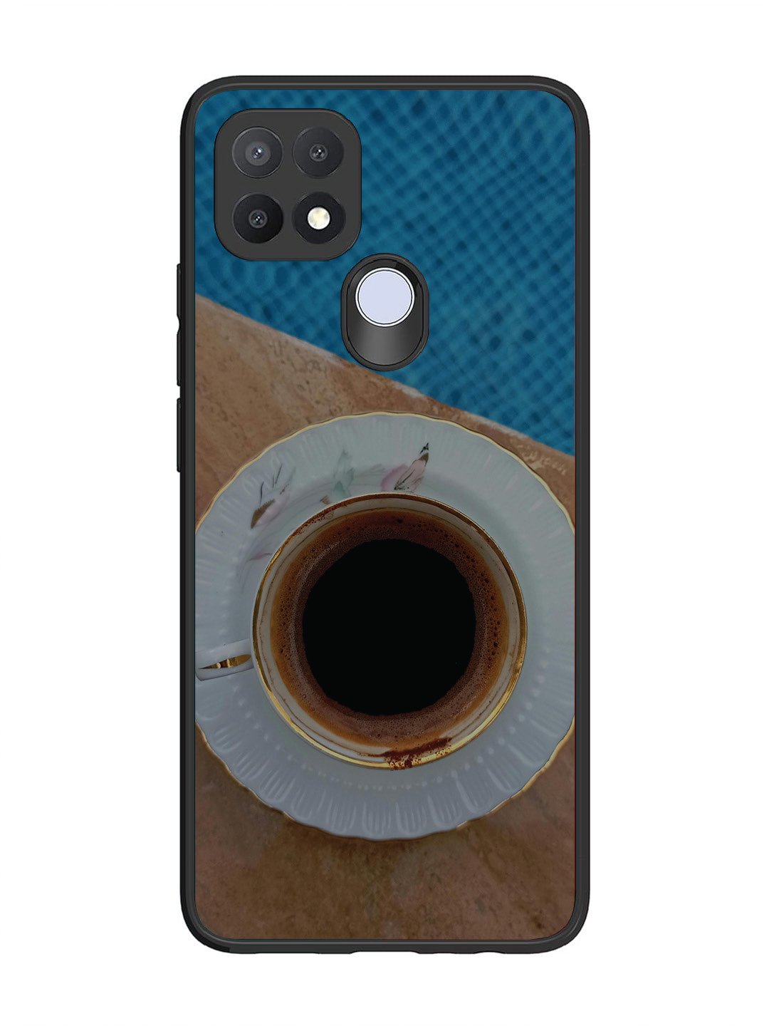 Oppo A15 Black Tea Cup Saucer