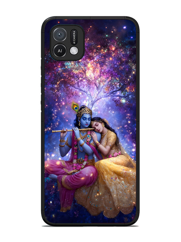 Oppo A16K | 2D Metal | Radha Krishna Enjoying Flute | OP-A16K-459