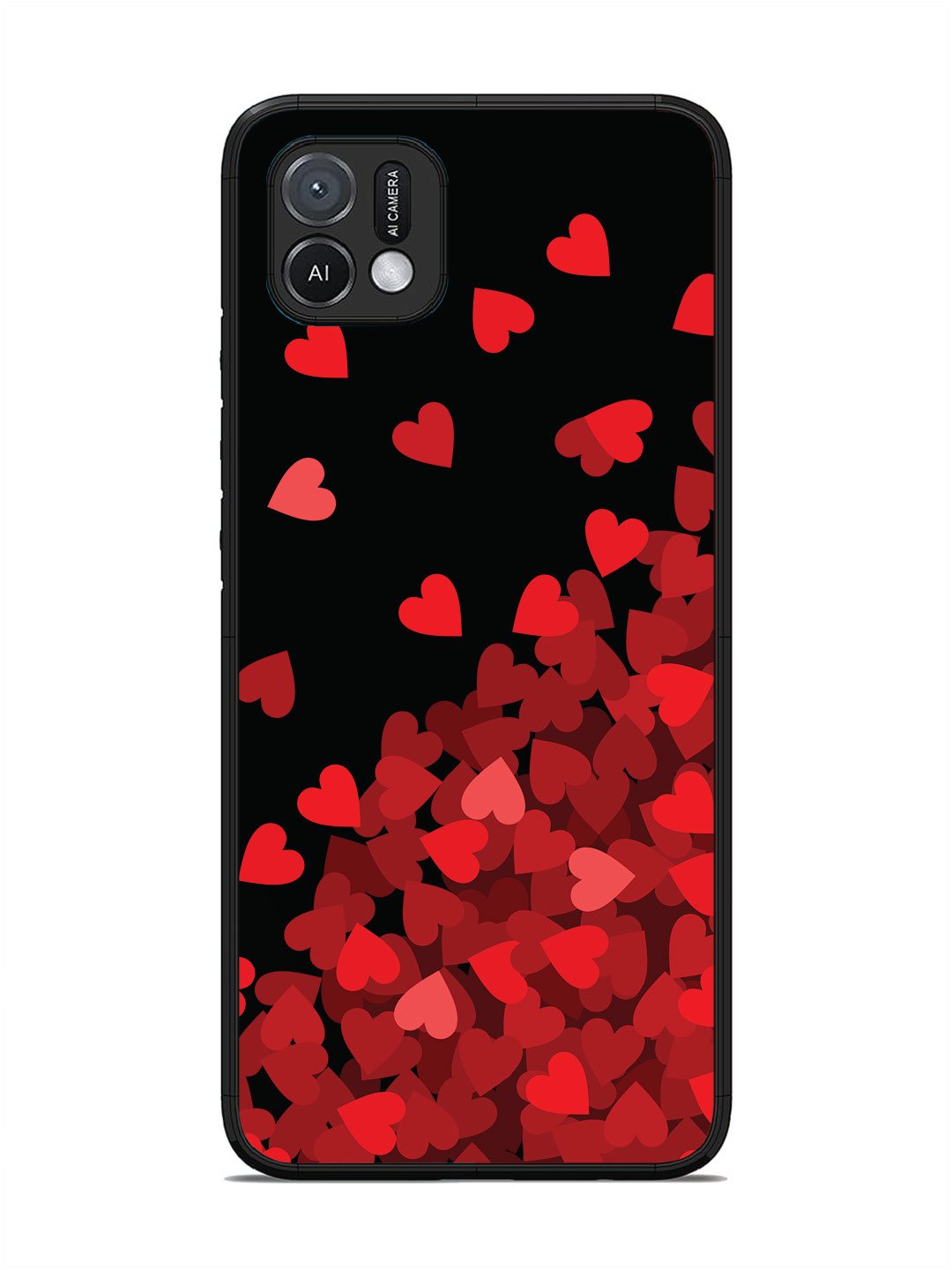 Oppo A16K Red Hearts