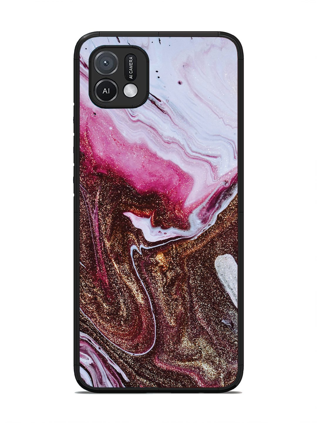 Oppo A16K Elegant Rose & Gold Marble