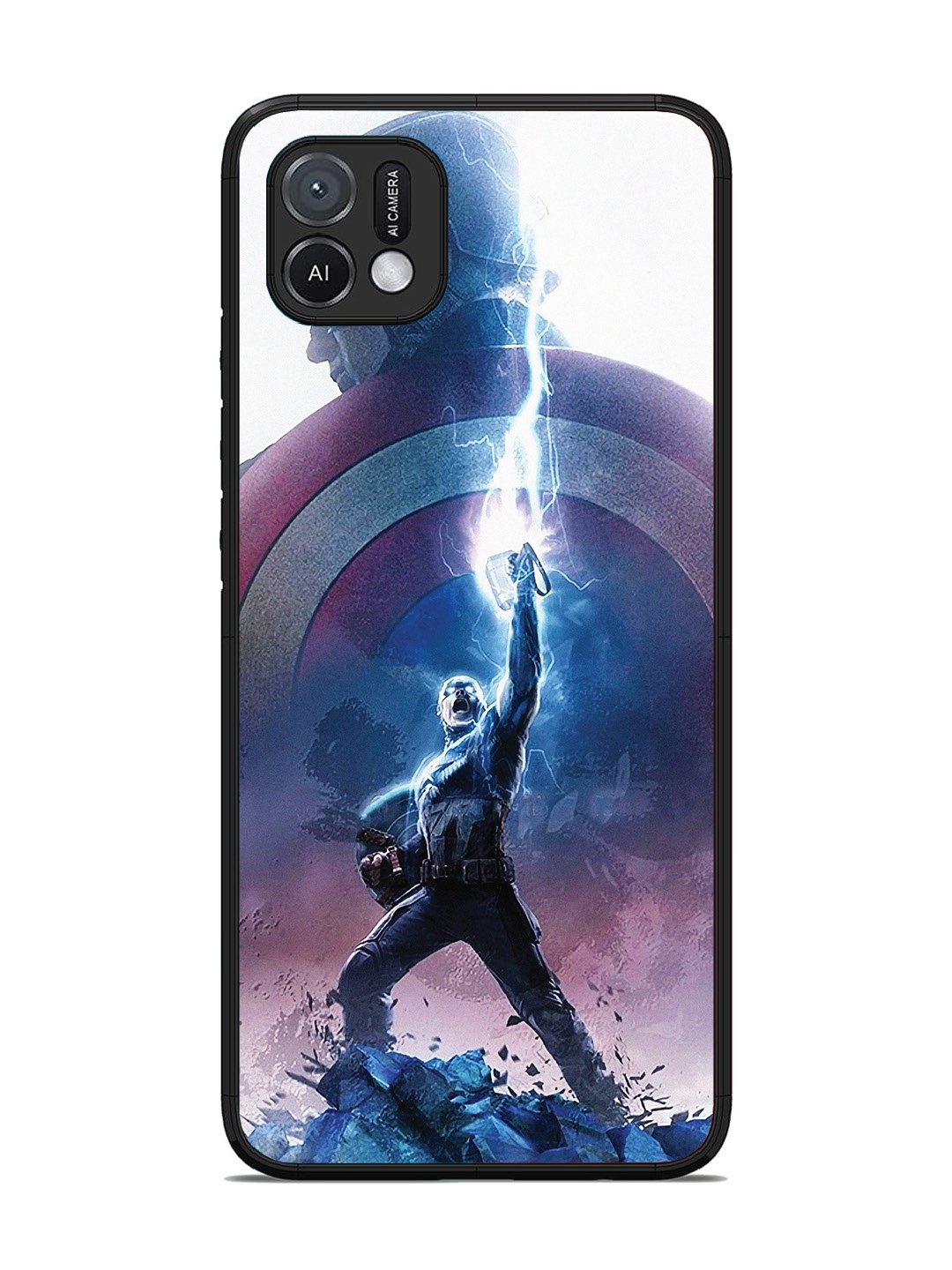 Oppo A16K captain-america-thor-hammer-lightning