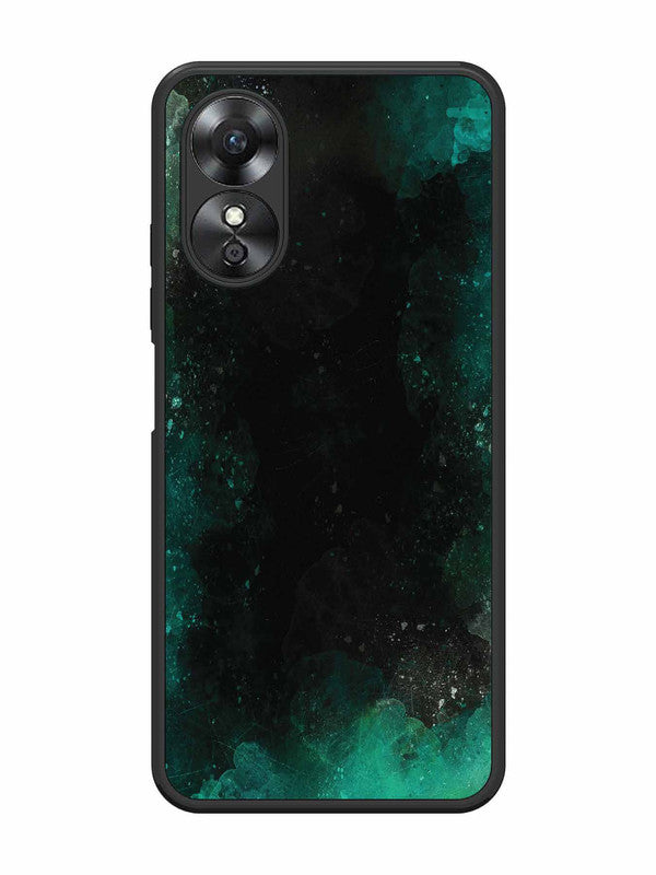 Oppo A17 Dark Black And Green Forest