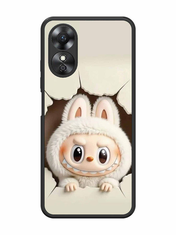 Oppo A17 Labubu from Cracked Wall