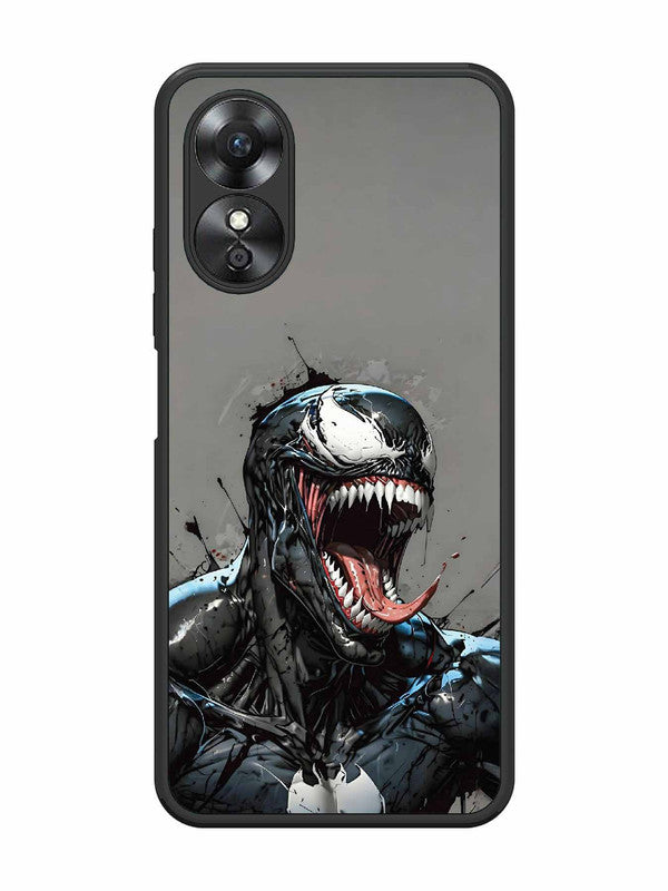 Oppo A17 Venom Symbiote Grin Art